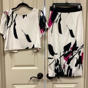 Milly 2-piece Top and Pencil Skirt Matching Set